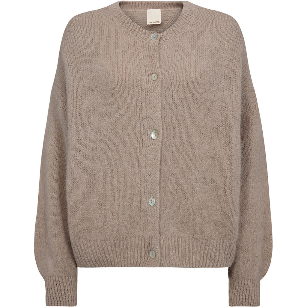 DEPECHE - SARAH ALPACA CARDIGAN SAND