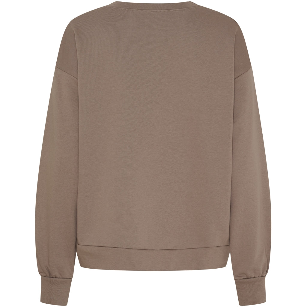 MARTA - JESSA SWEATSHIRT FANGO MELANGE