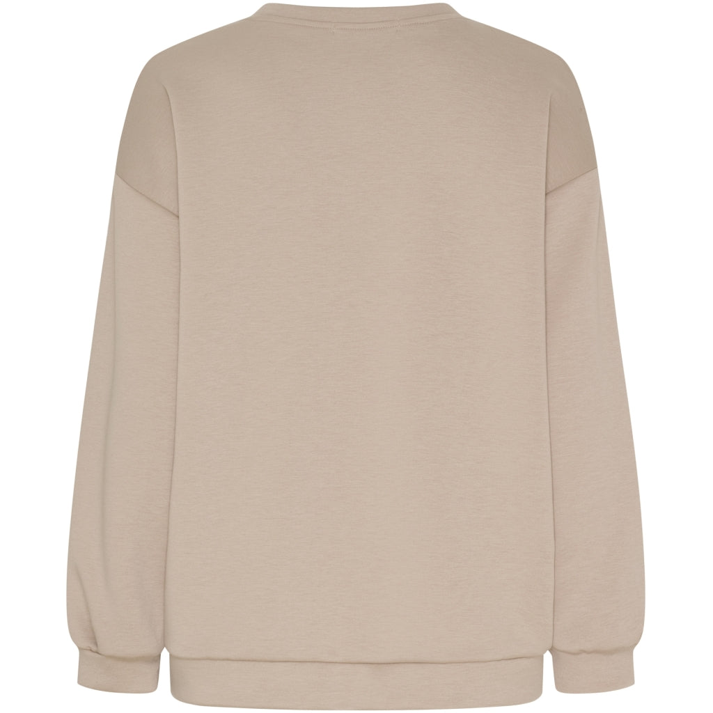 MARTA - HIBISCUS SWEATSHIRT BEIGE NEW