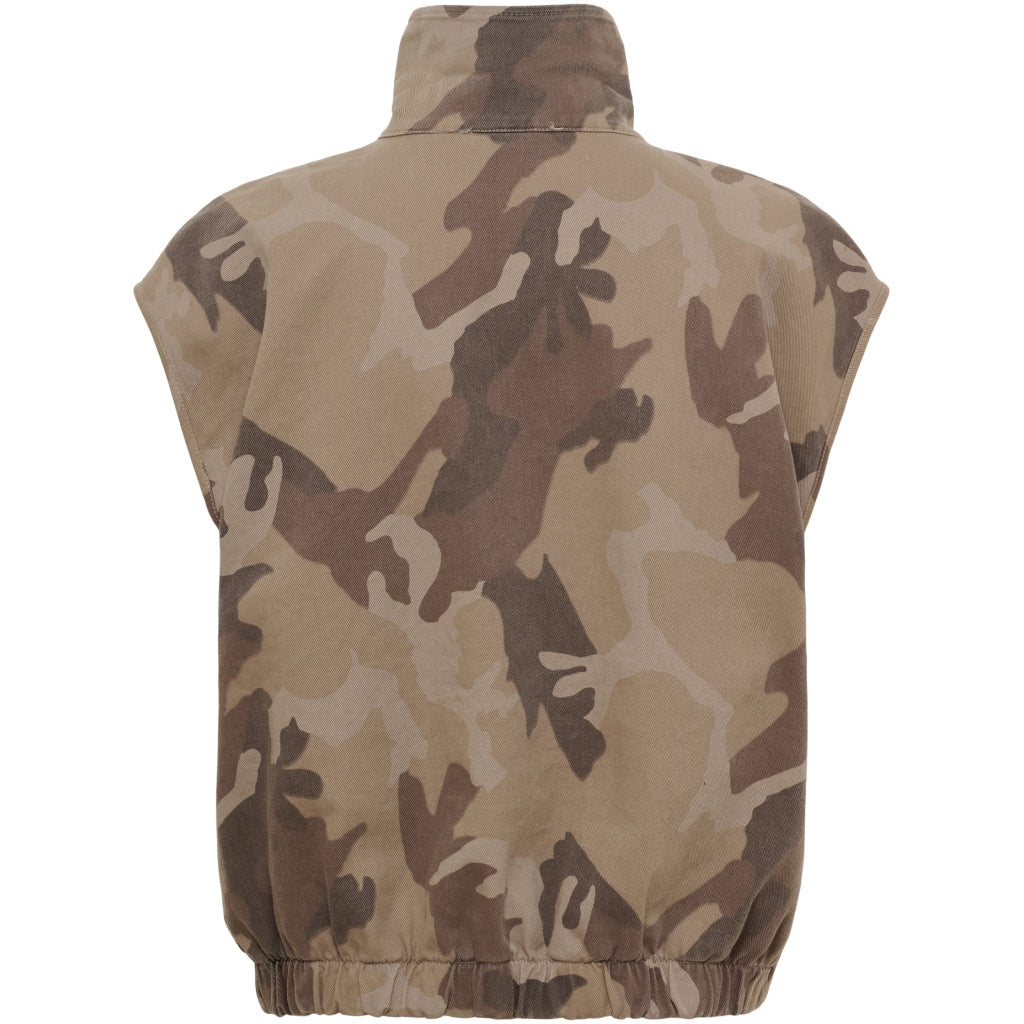 MARTA - SILVER VEST BEIGE CAMO
