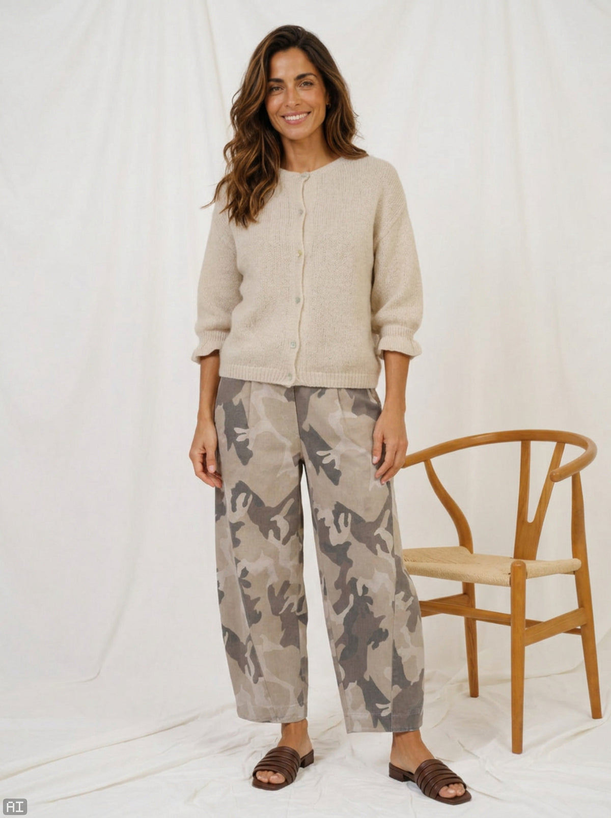 MARTA - BERYL BUKSER BEIGE CAMO
