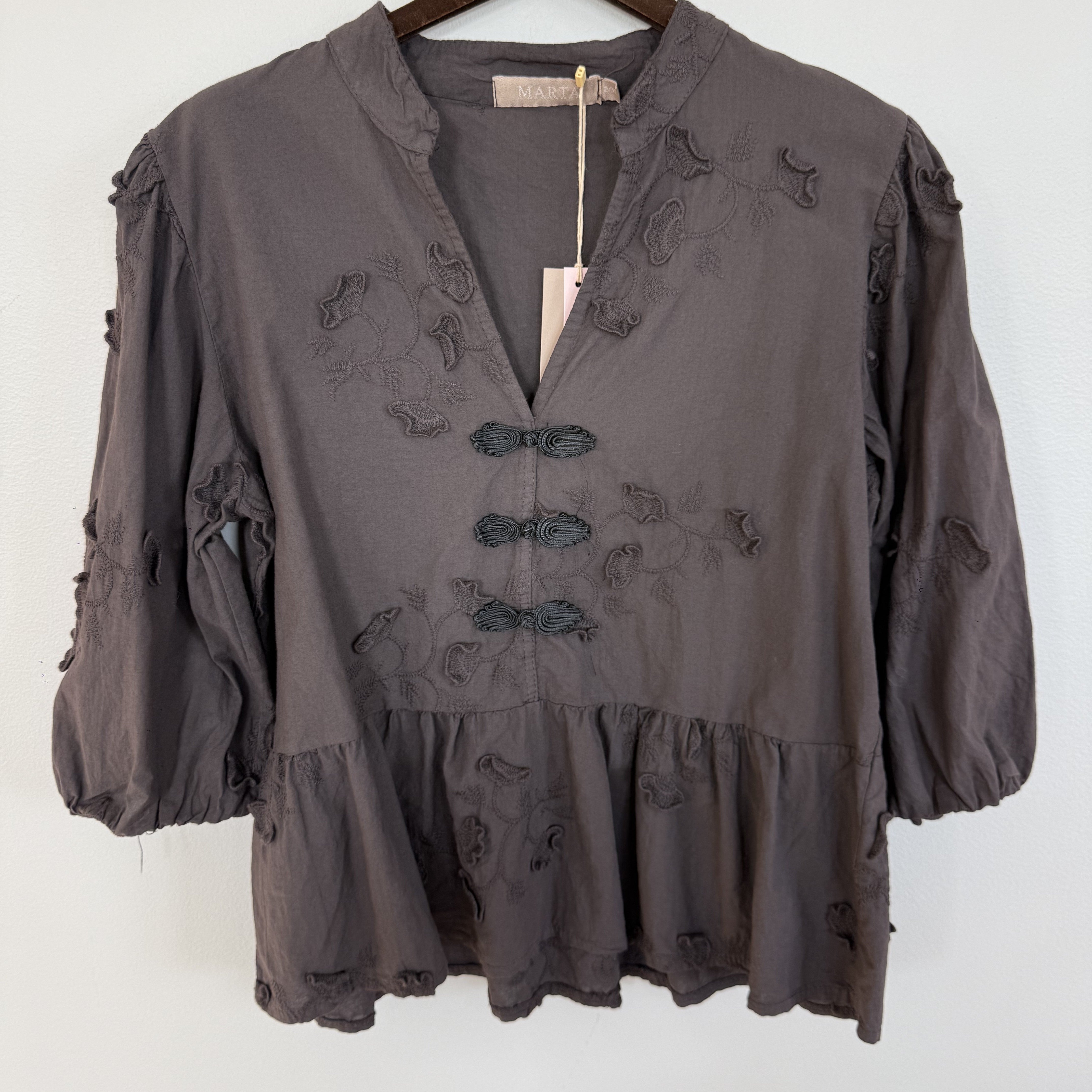 MARTA - SAFIYA BLUSE CASTAGNO