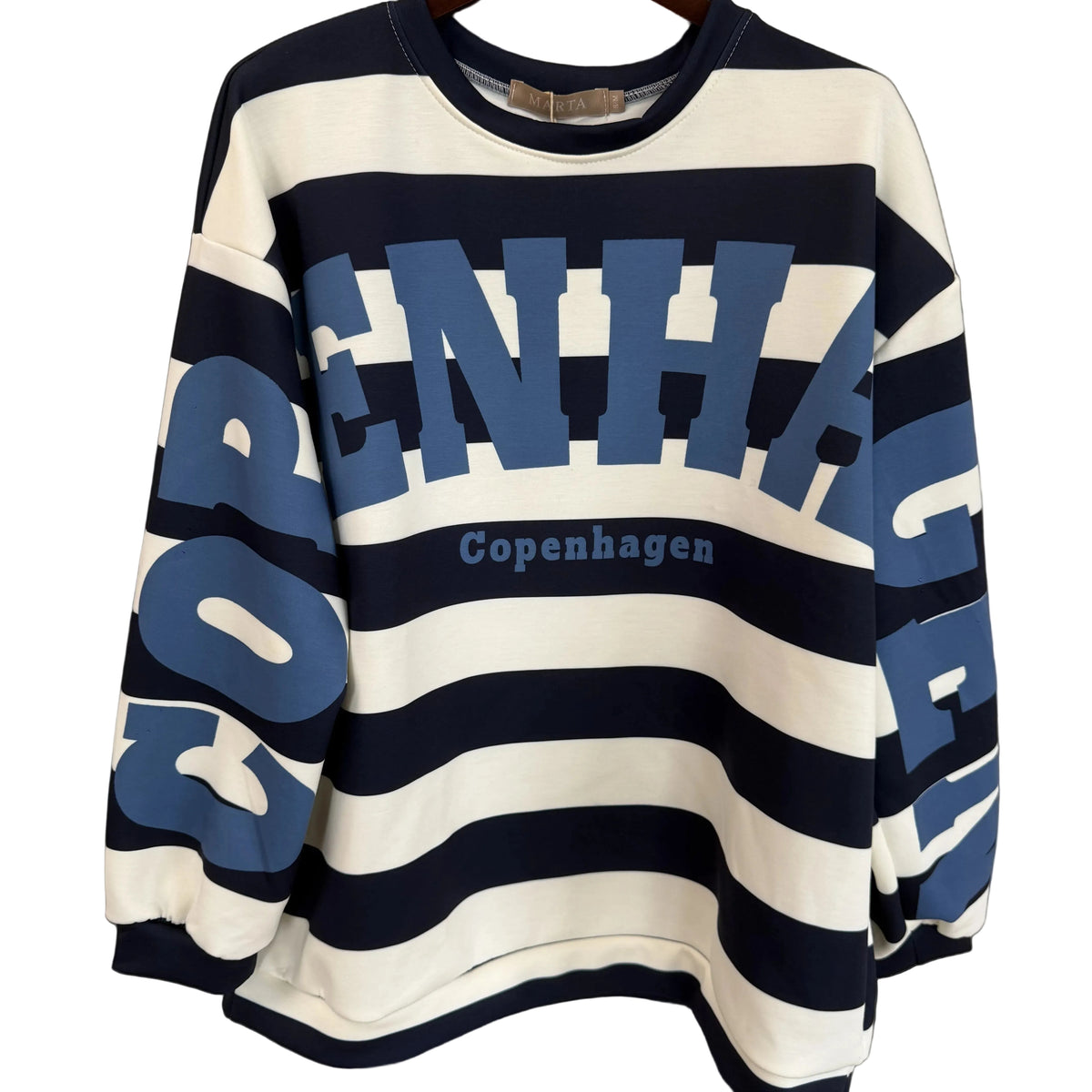 MARTA - NERINA SWEATSHIRT BLUE/JEANS