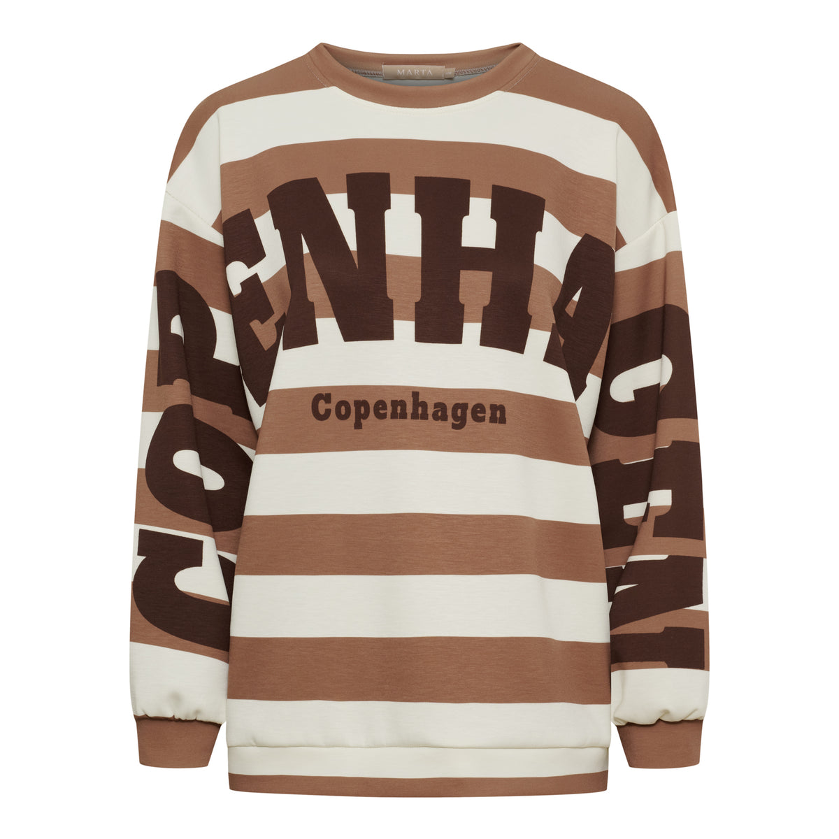 MARTA - NERINA SWEATSHIRT CAMELLO/ MORO