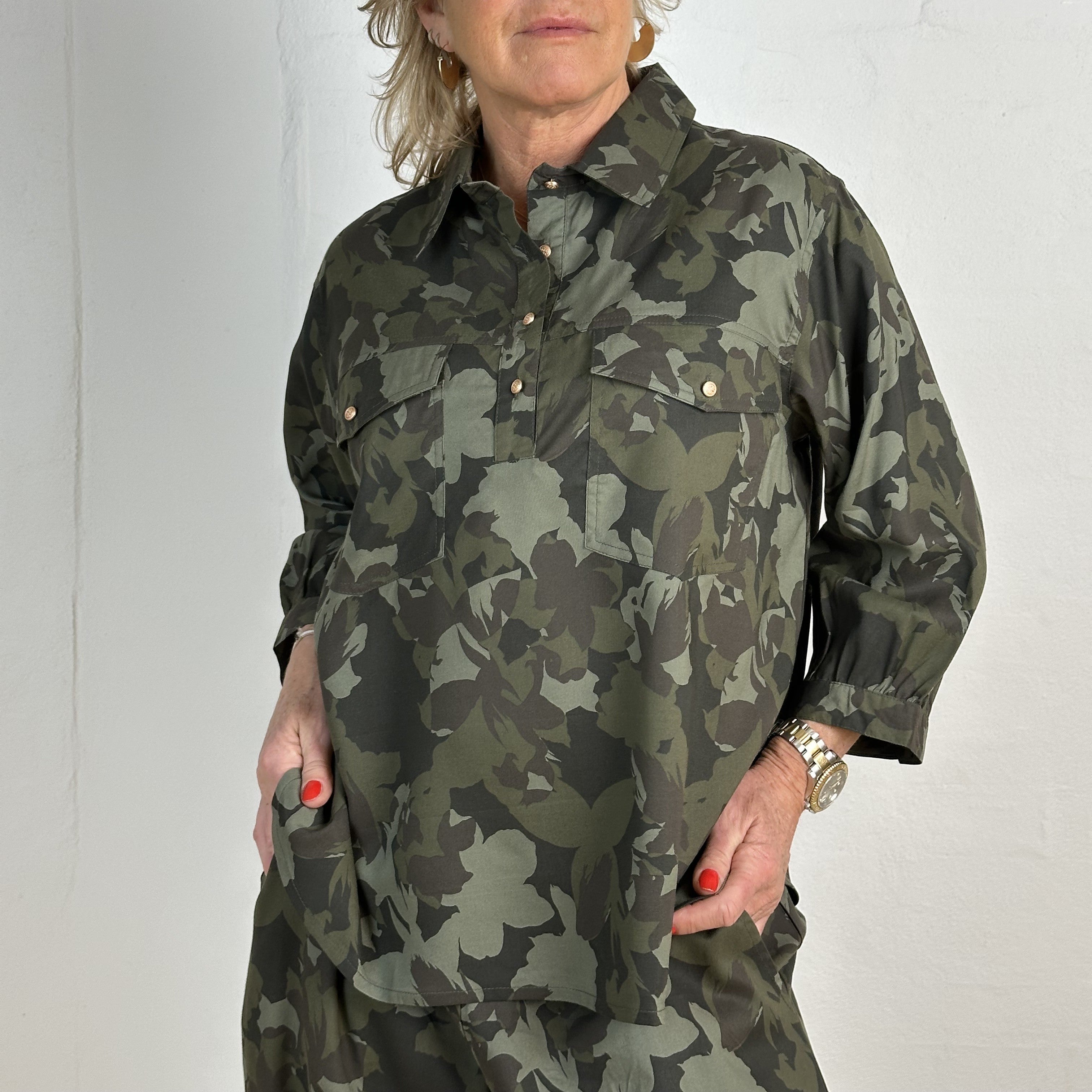 GASPAR - OSLO CAMO BLUSE
