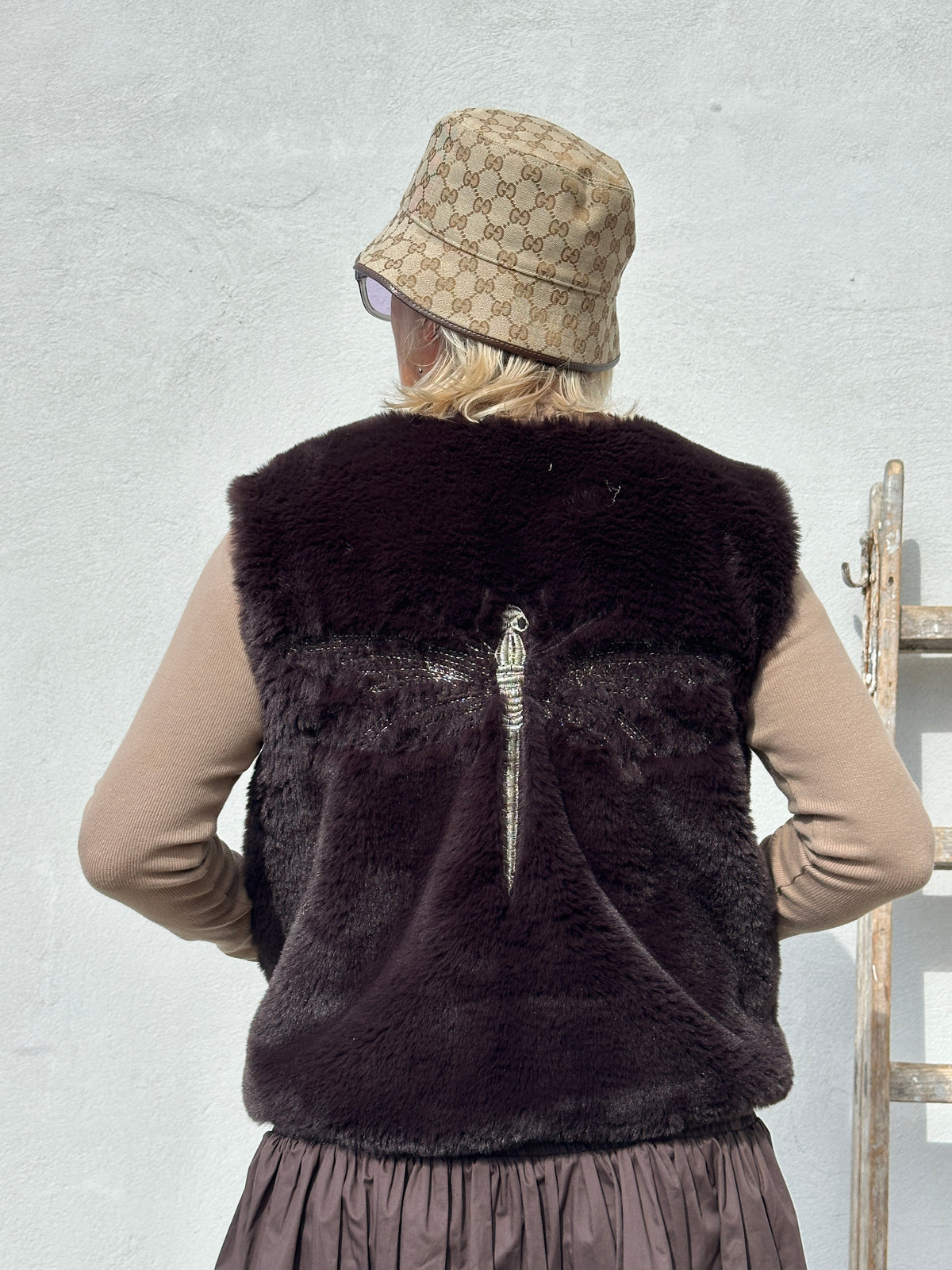 GASPAR - DUFFY EXCLUSIVE WAISTCOAT CHOCOLATE