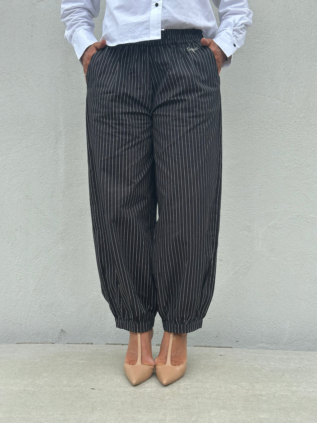 GASPAR - TROPEA STRIPE BUKSER SORT
