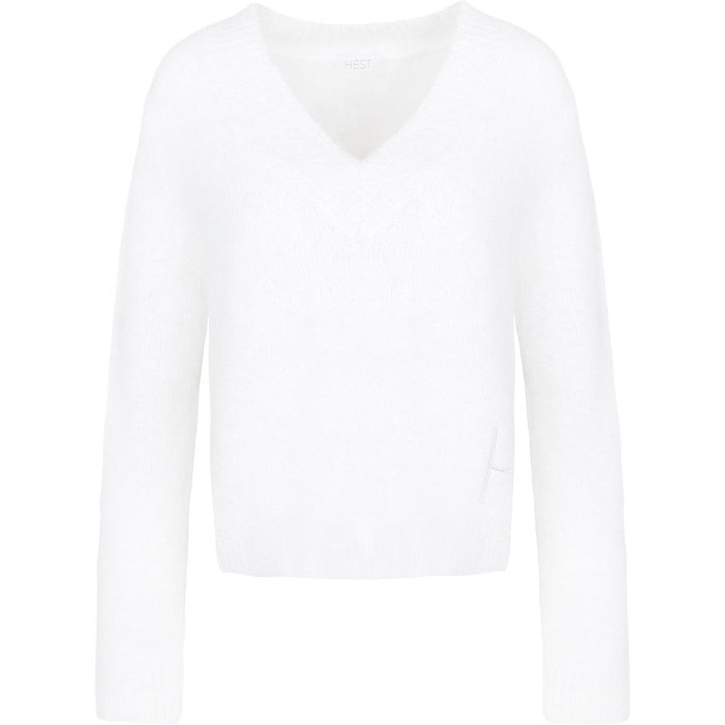 HEST - PERNILLE SWEATER WHITE ALYSSUM