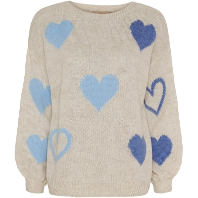 MARTA - AMARANTE STRIK BEIGE-JEANS-CELESTE