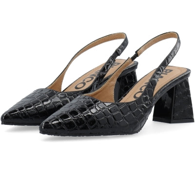 BIANCO - MARALYN SLINGBACK CROCO SORT
