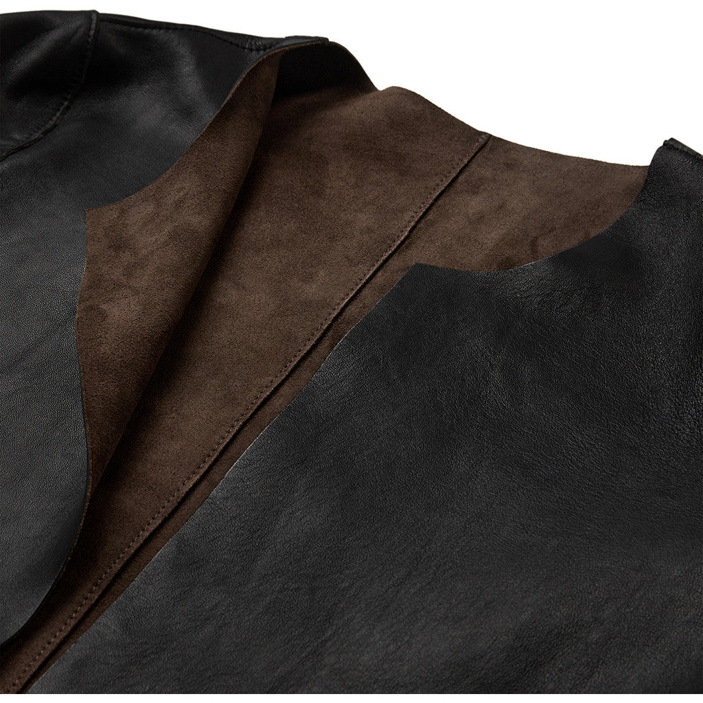 DEPECHE - ZITA VENDBAR JAKKE BROWN/BLACK