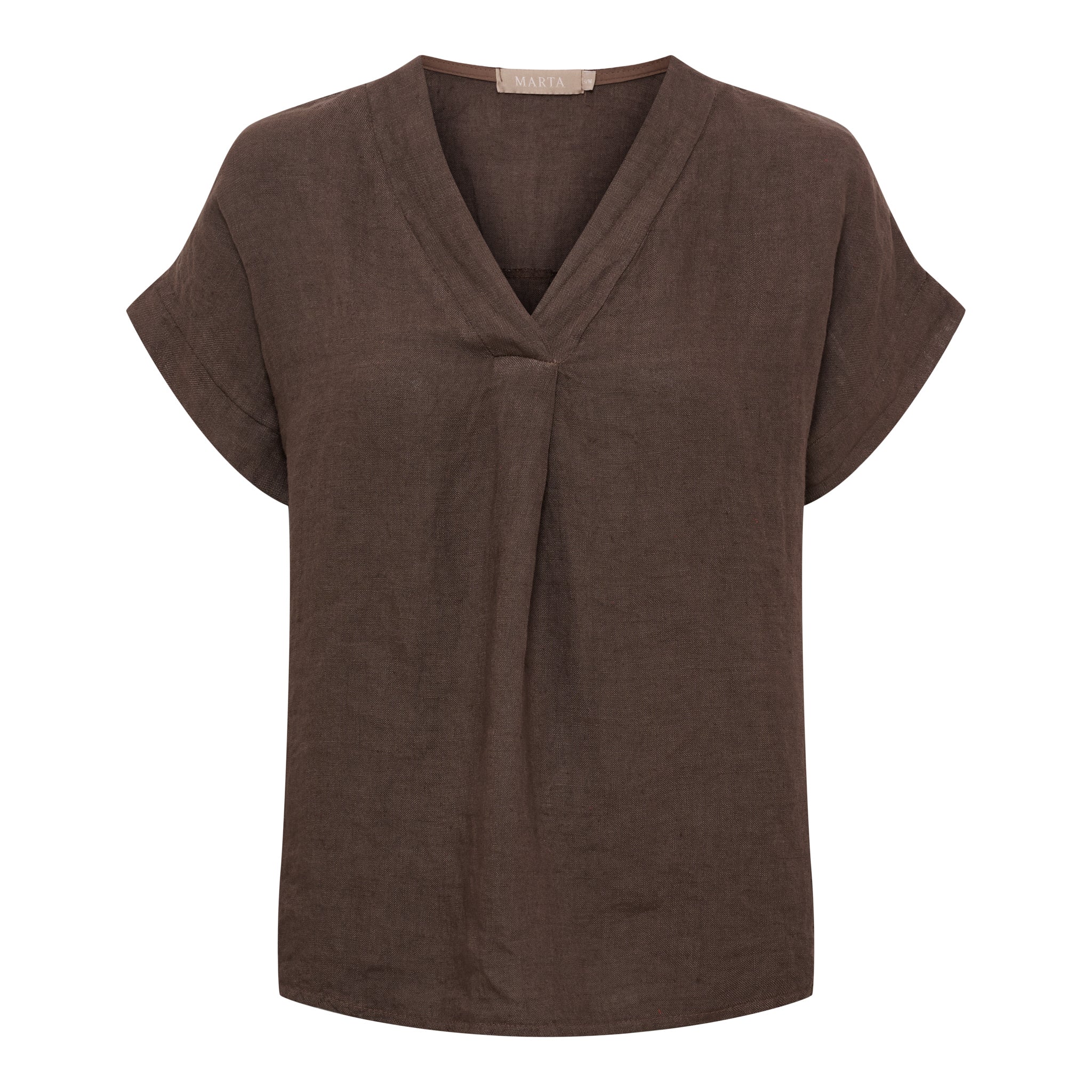 MARTA - BELLISSIMA HØR BLUSE MOCCA