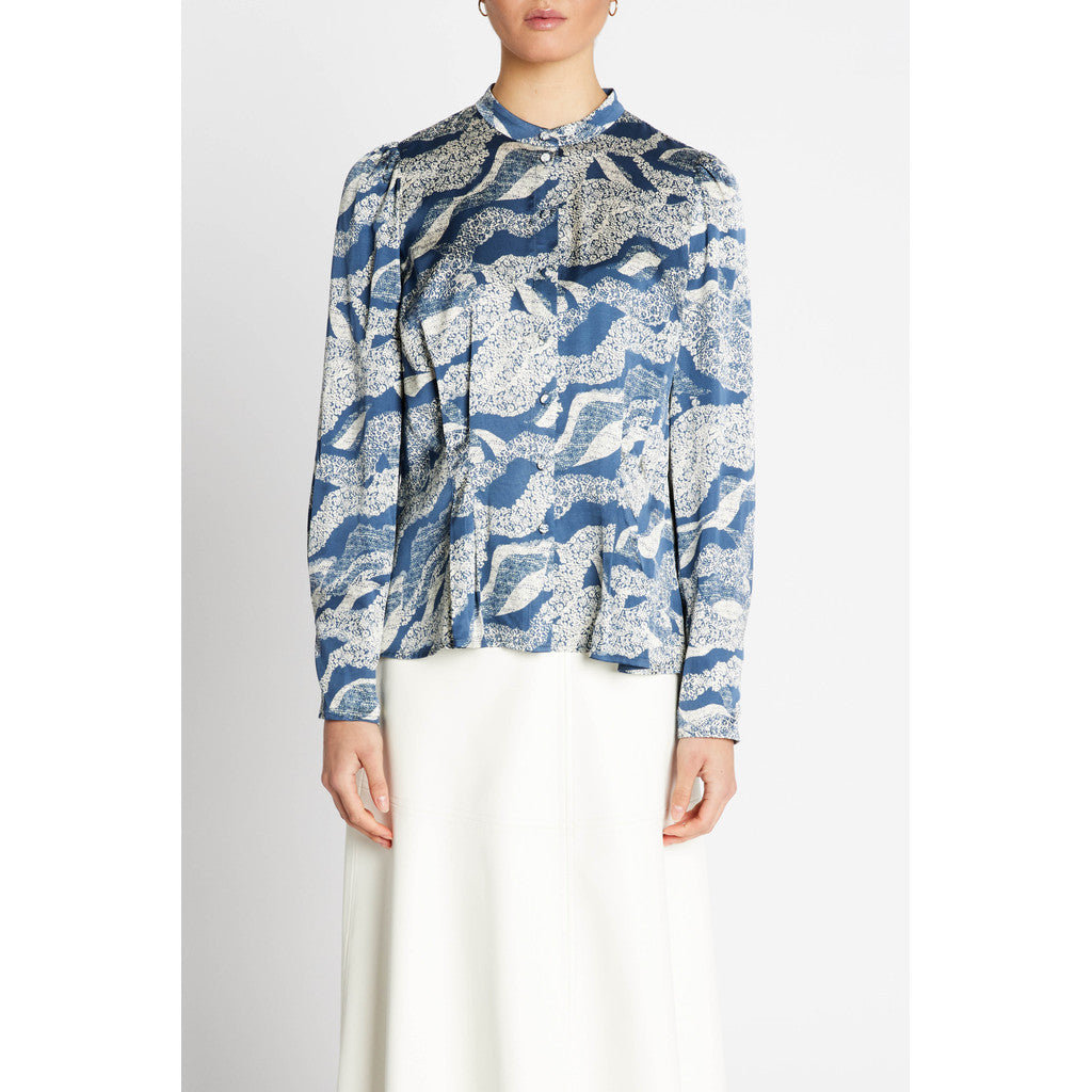 BRUUNS BAZAAR - ZEAS SKJORTE BLUE LACE