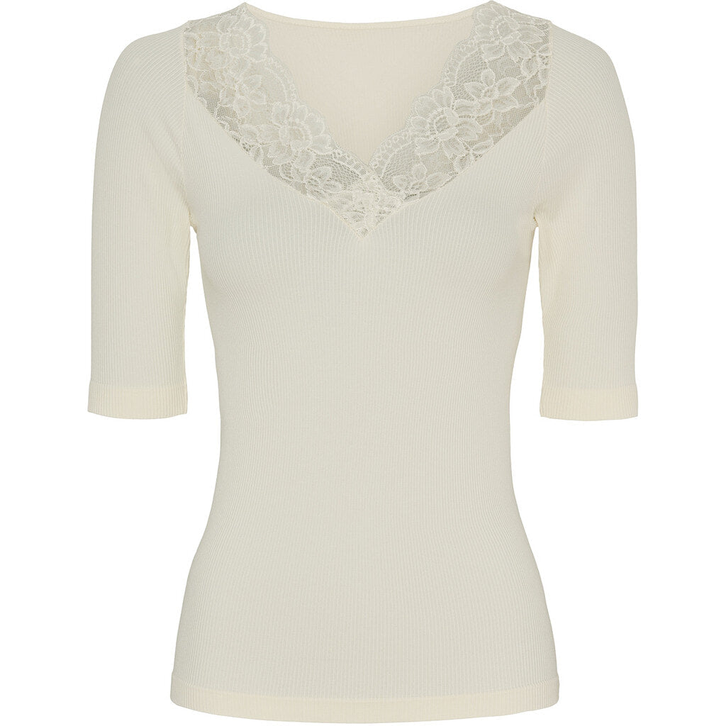 TIM & SIMONSEN - BELEN RIB BLUSE PANNA