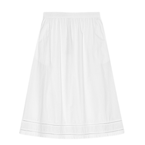 MOSHI MOSHI - BRILL NEDERDEL POPLIN HVID