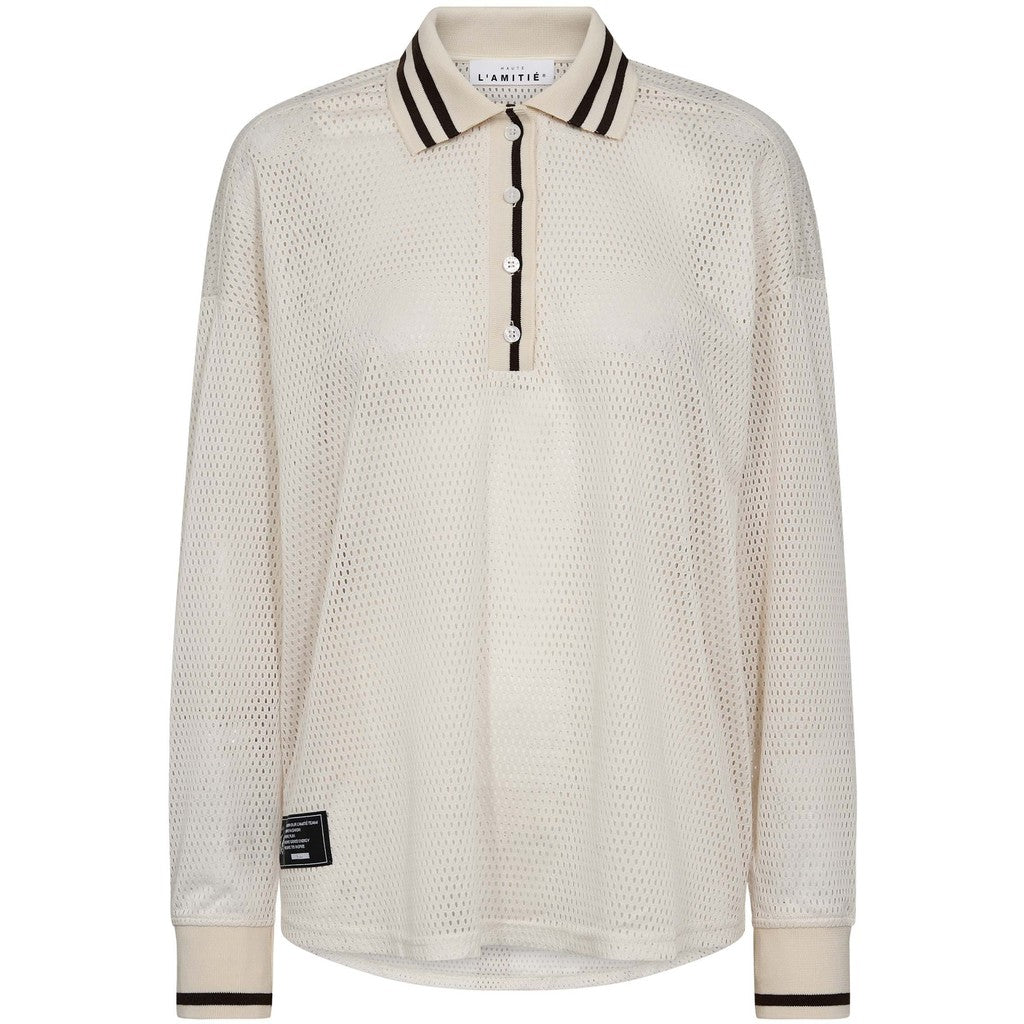 HAUTE L'AMITÈ - DRIFT POLO BLUSE PEARL