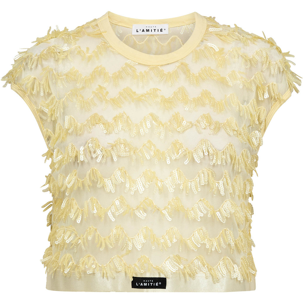 HAUTE L'AMITIE - LIMONE TOP PALE YELLOW