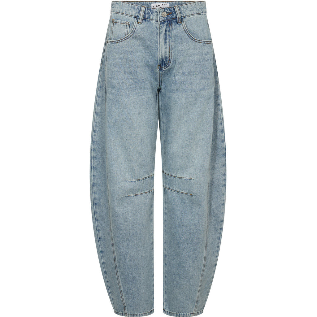 HAUTE L'AMITIE - DREW BARREL JEANS BLEACHED DENIM