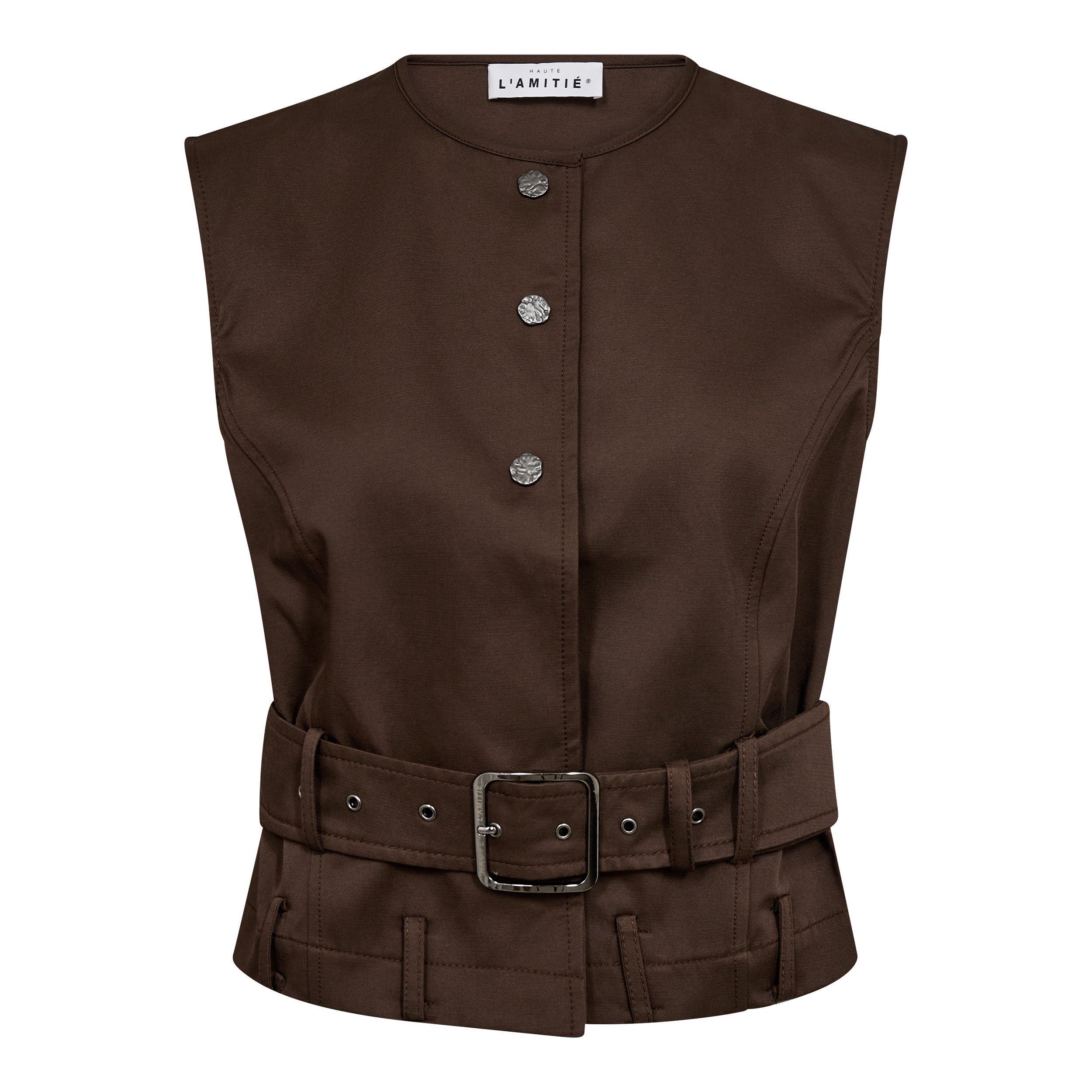 HAUTE L'AMITIE - RABI BELT VEST MOCCA