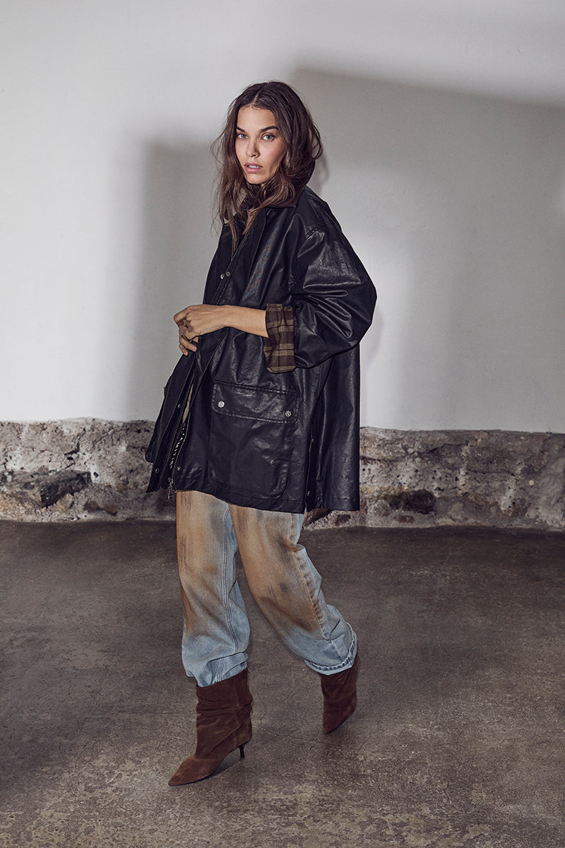 HAUTE L'AMITIE - OILY HUNTER JAKKE SORT