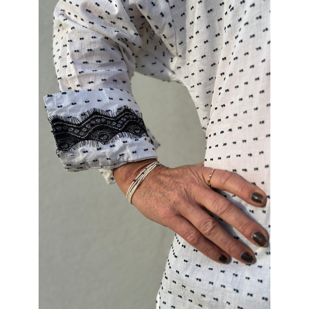 GASPAR - SKAGEN DOT SKJORTE HVID