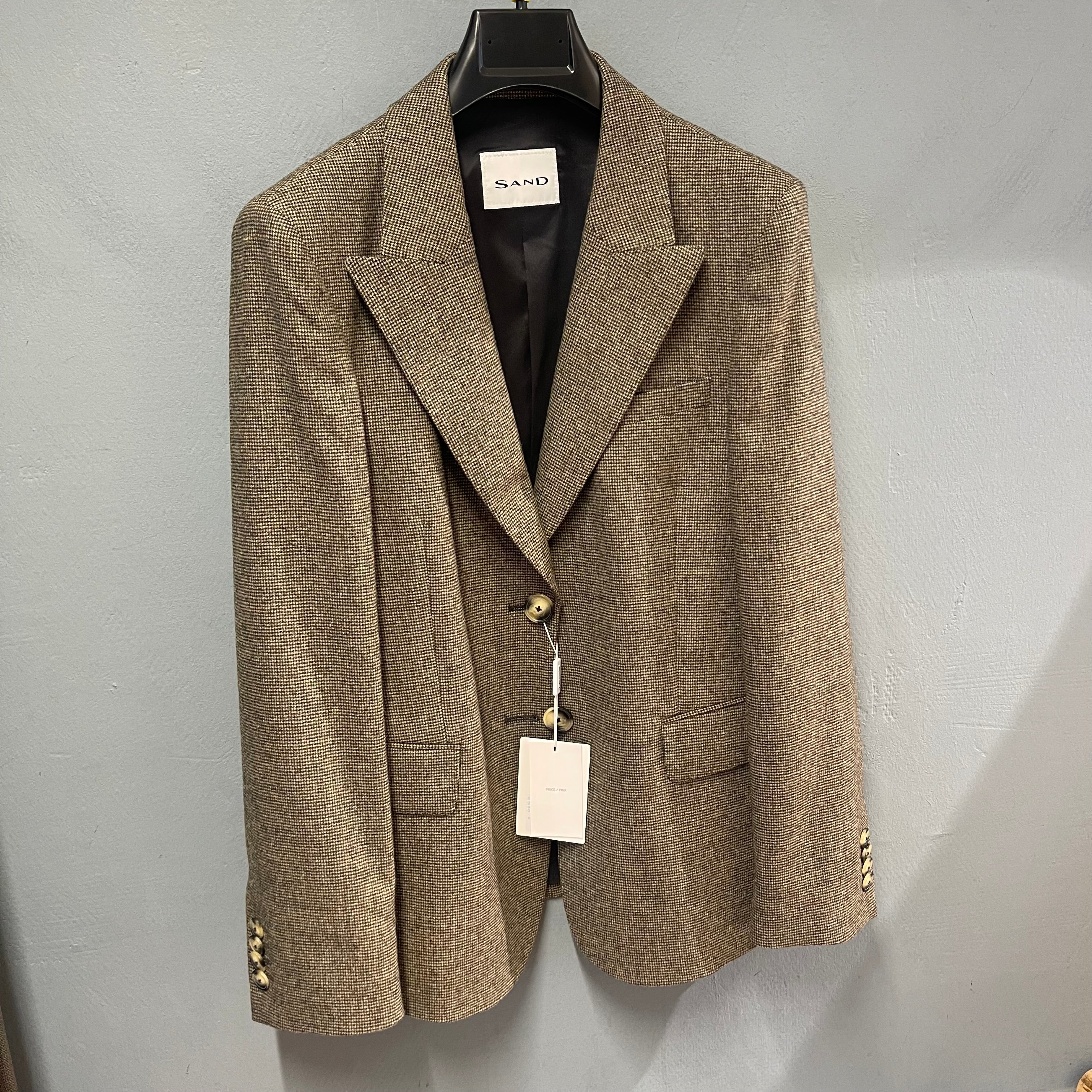 SAND COPENHAGEN - GINETTE POINTY BLAZER BROWN