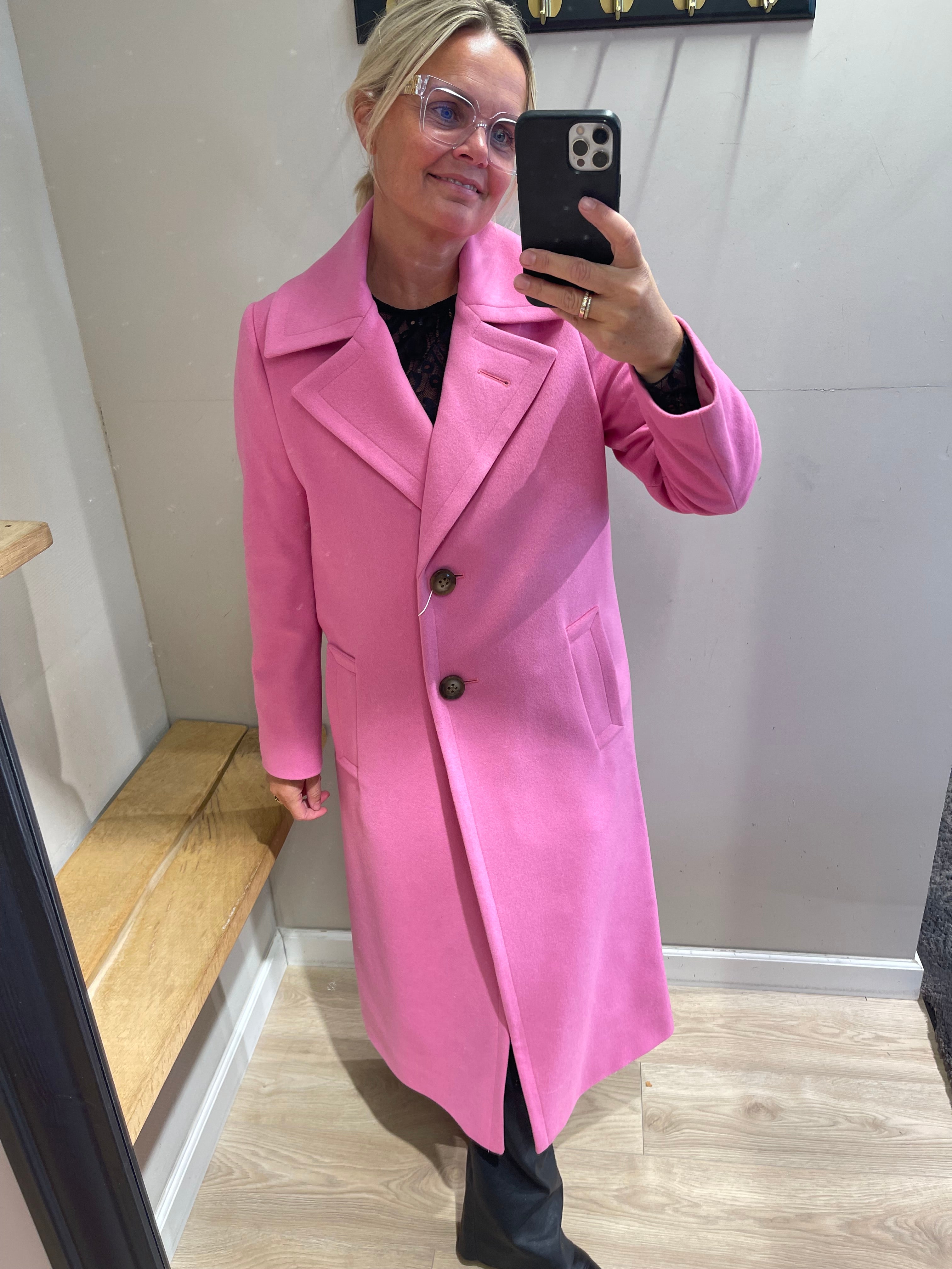 SAND COPENHAGEN - CLARETA LONG COAT PINK