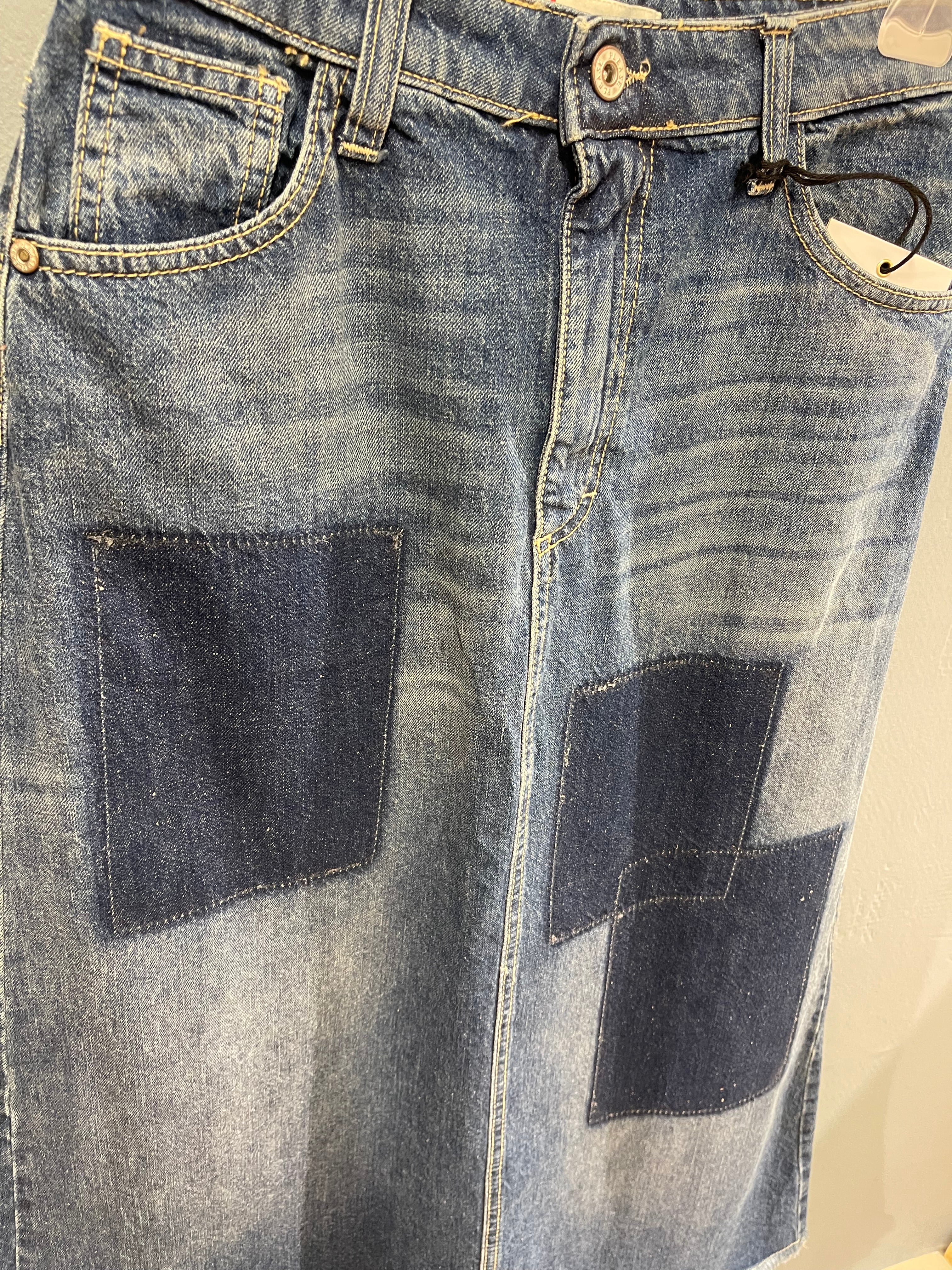 PLEASE JEANS - DENIM NEDERDEL BLUE