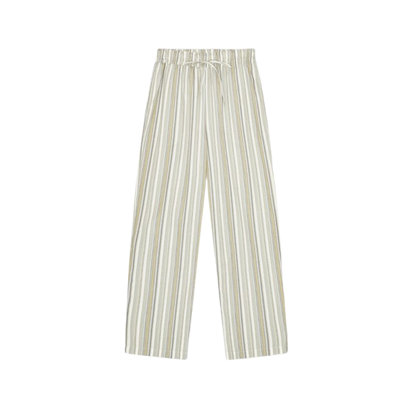 MOSHI MOSHI - MOON PANTS STRIPE OLIVE GRAY