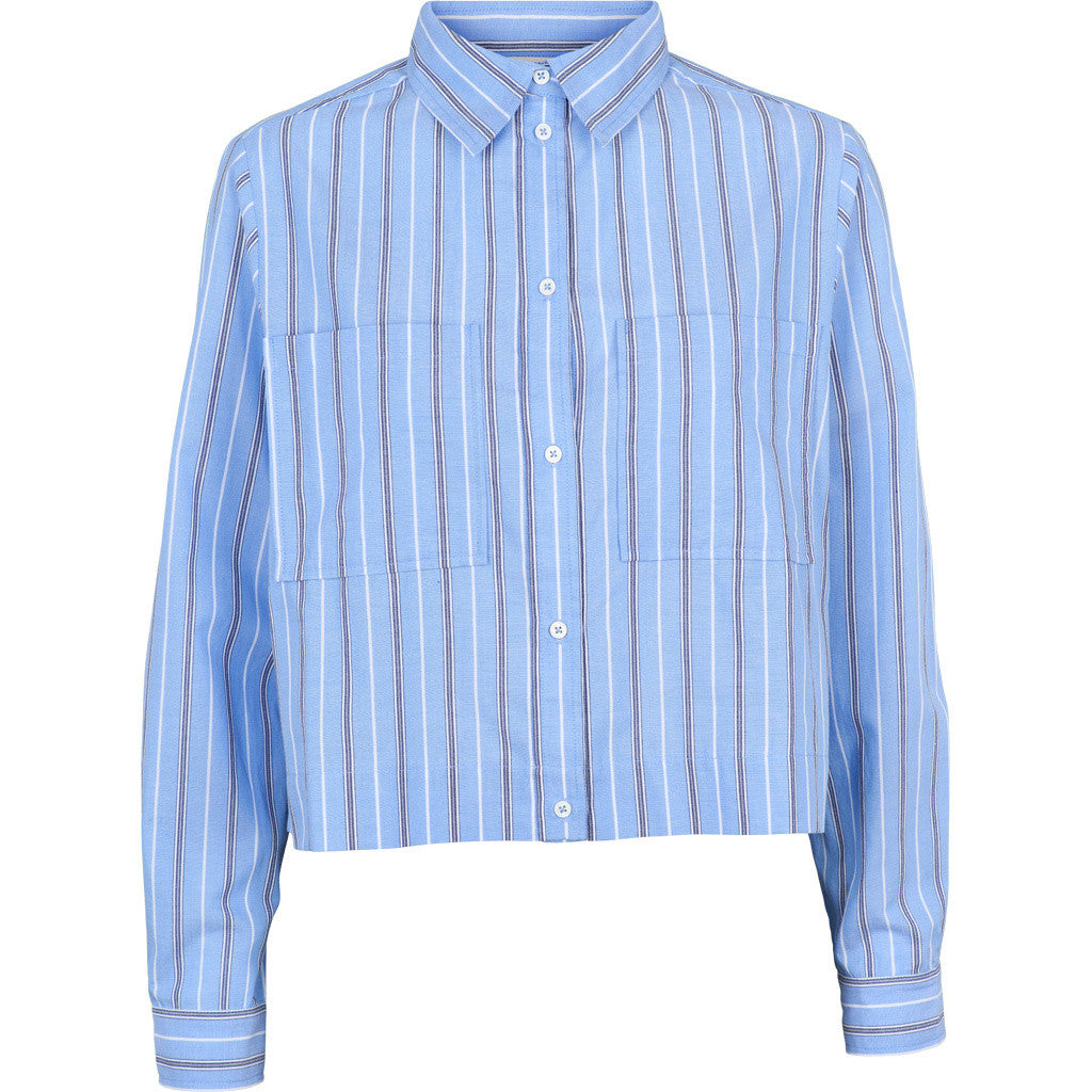 BASIC APPAREL - SIBA SKJORTE FROZEN FJORD