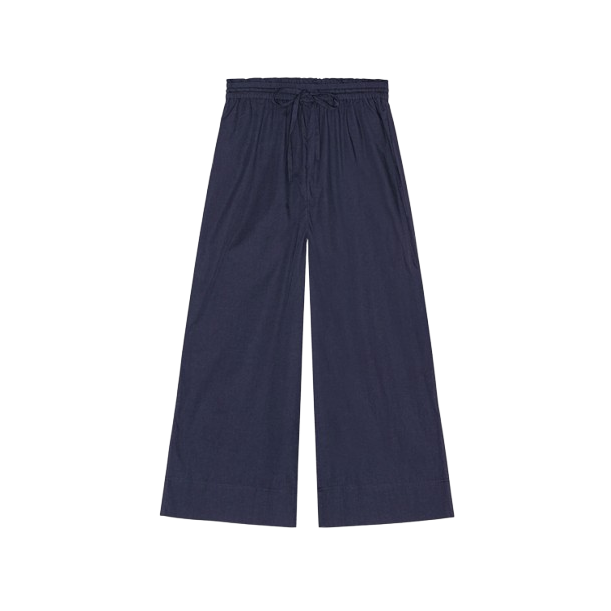 MOSHI MOSHI - STORIE PANTS POPLIN DARK NAVY