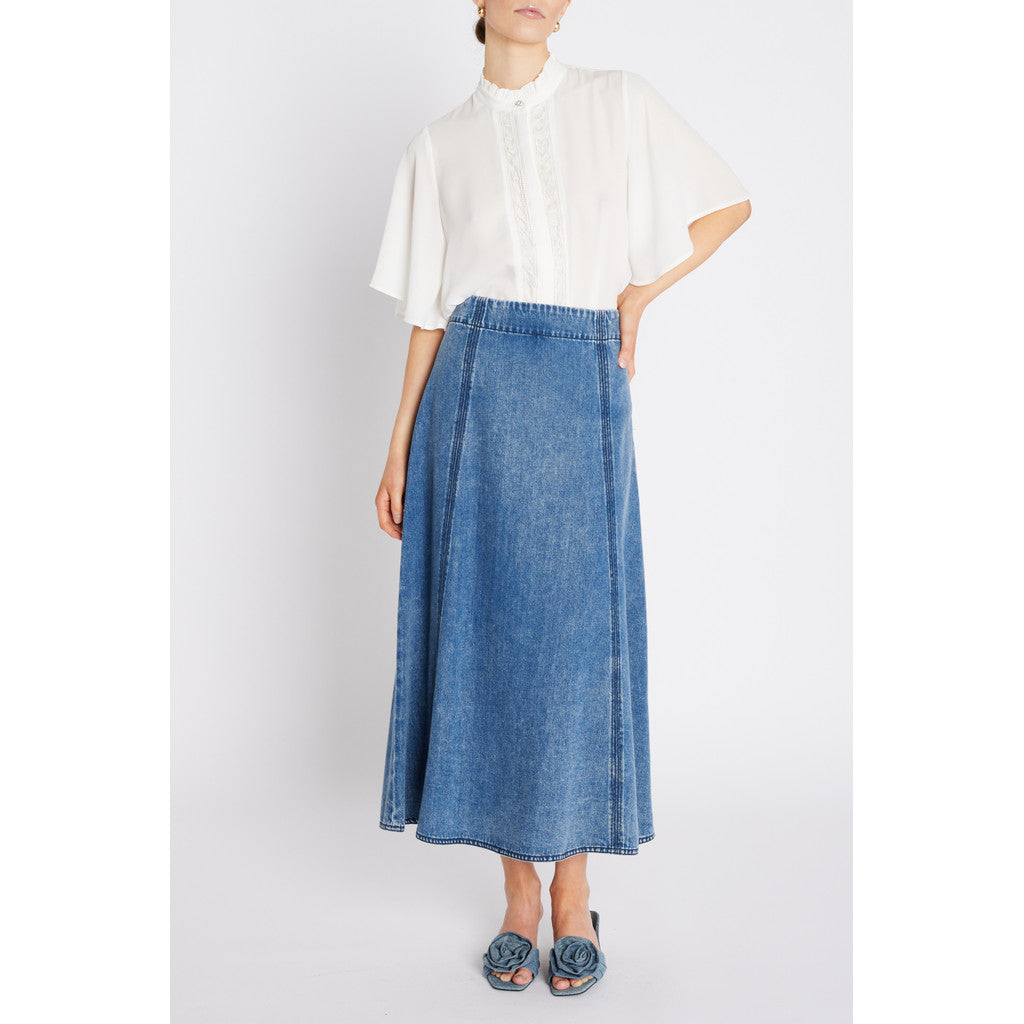 BRUUNS BAZAAR - ALIYA NEDERDEL BLUE DENIM
