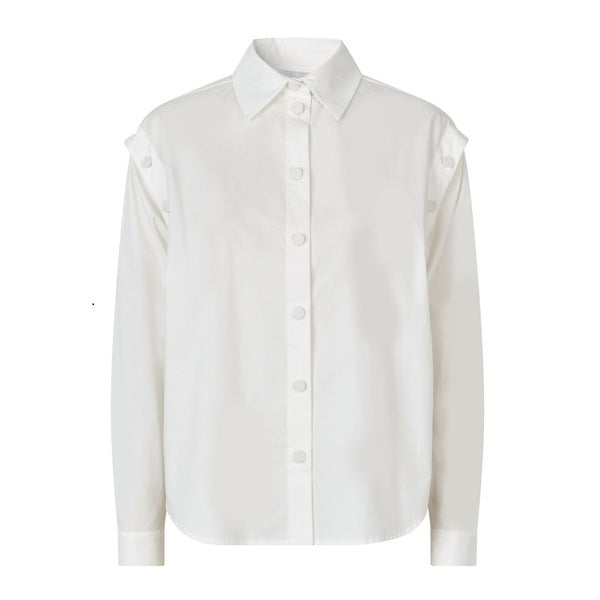DEA KUDIBAL - ZANDIE BLUSE NAT. WHITE