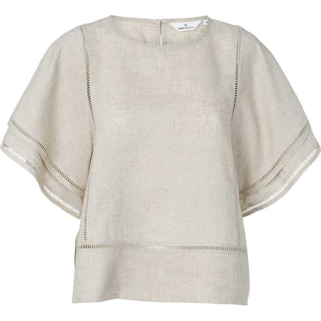 BASIC APPAREL - CARINA BLUSE NATURAL MELANGE