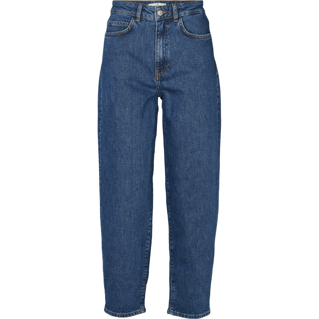 BASIC APPAREL - EA BARREL JEANS MID BLUE