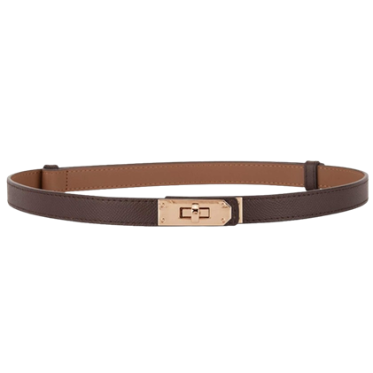 PLISSÉ COPENHAGEN - RINGO BÆLTE DARK BROWN