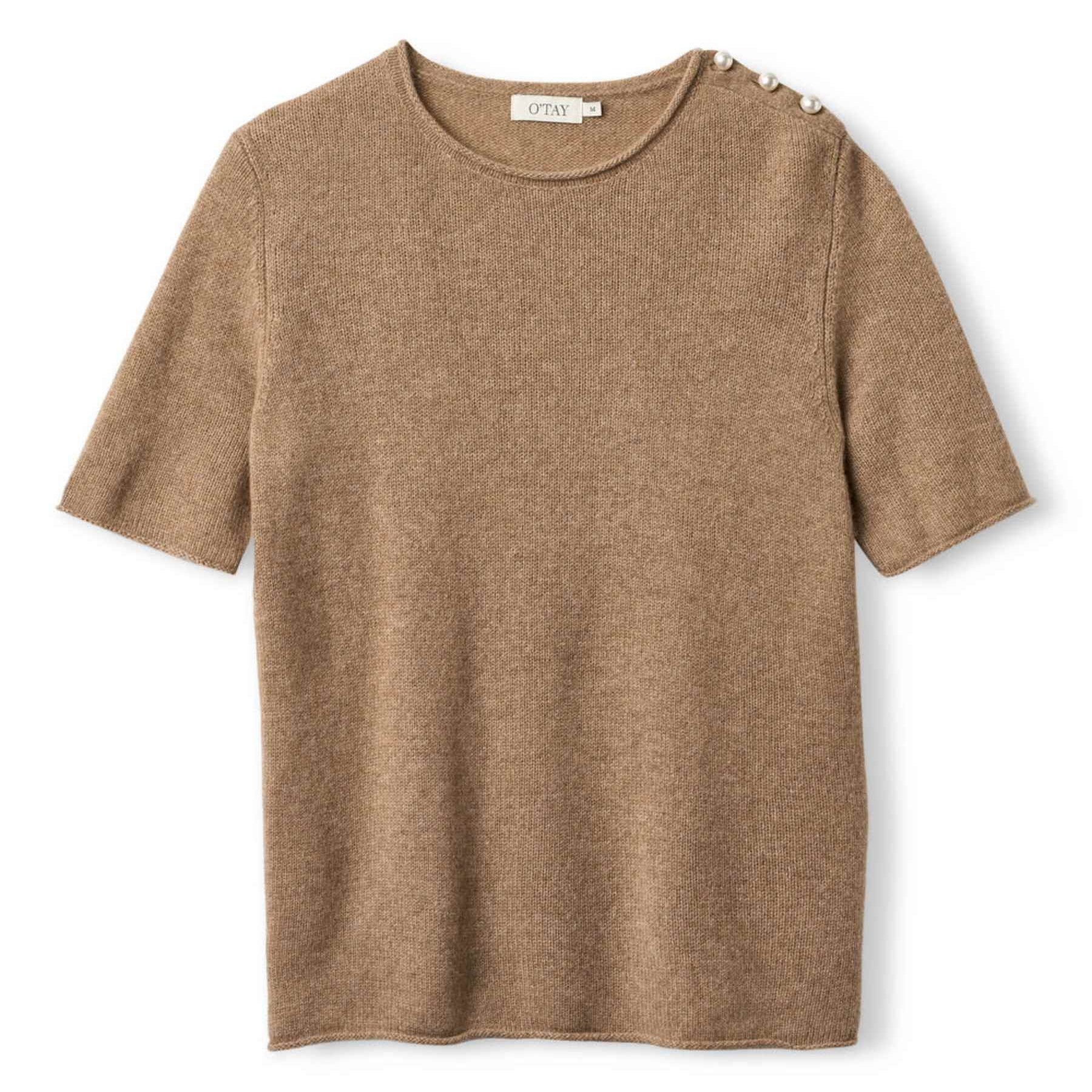 O'TAY - MARTHA KNIT T-SHIRT WALNUT