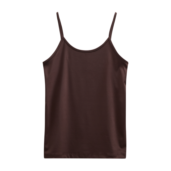 FREEQUENT - SONIA STROP TOP COFFEE BEAN