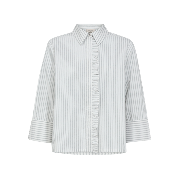 FREEQUENT - FIONA SKJORTE STAR OFF WHITE SALUTE
