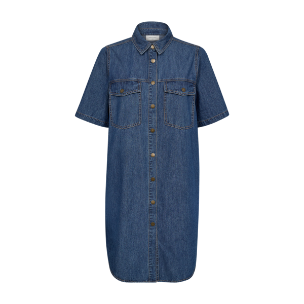 FREEQUENT - LISEA DENIM KJOLE MEDIUM BLUE