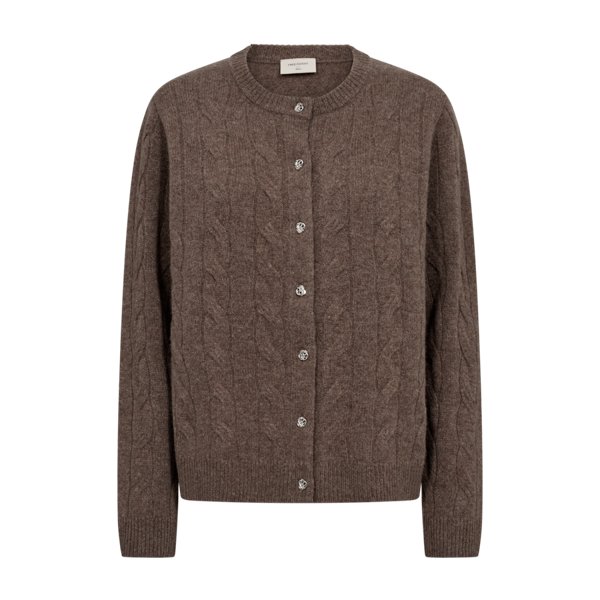 FREEQUENT - WINKA CARDIGAN MOREL MELANGE