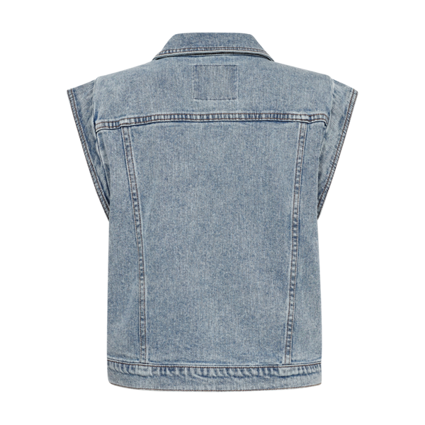 FREEQUENT - BAGGER WAISTCOAT LIGHT BLUE DENIM