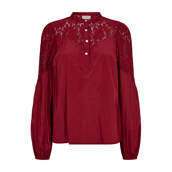 FREEQUENT - LACE BLOUSE CHILI PEPPER