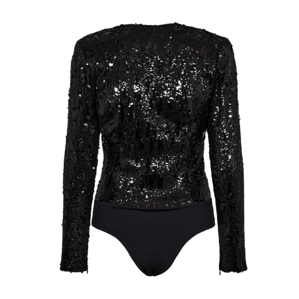 COPENHAGEN MUSE - SEQUINCE BODYSTOCKING SORT