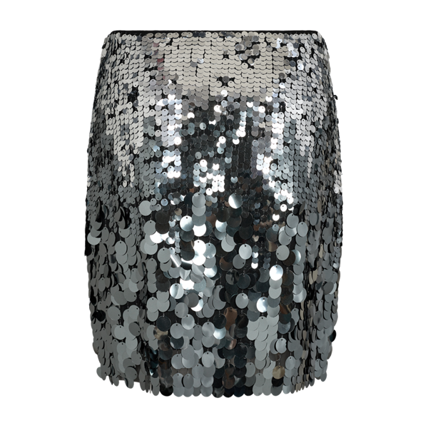 COPENHAGEN MUSE - SEQUINCE NEDERDEL SILVER GUNMETAL