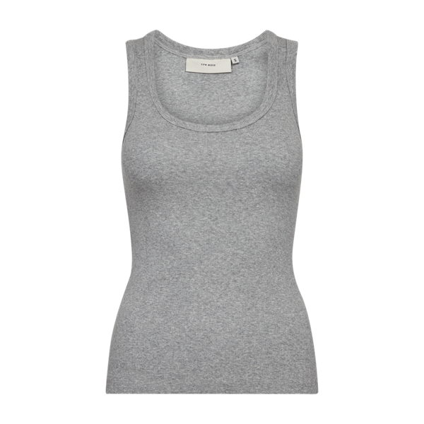 COPENHAGEN MUSE - SIV TOP LIGHT GREY MELANGE
