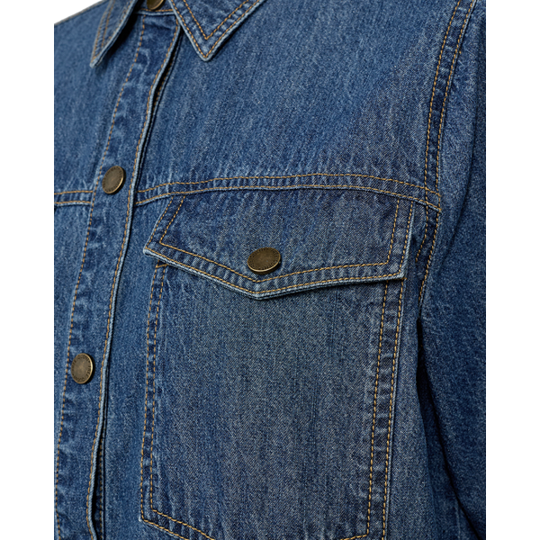 FREEQUENT - LISEA DENIM KJOLE MEDIUM BLUE