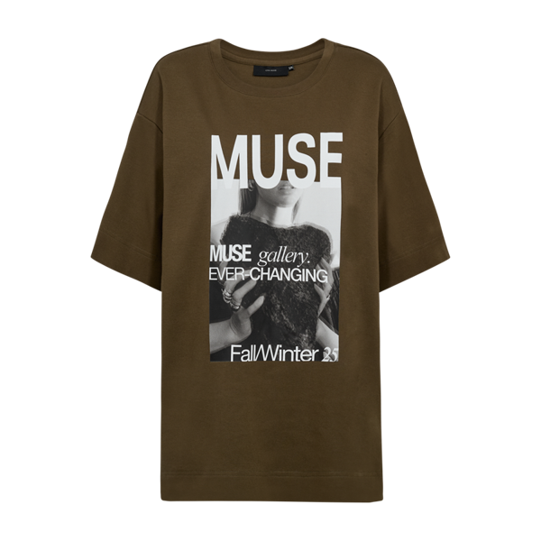 COPENHAGEN MUSE - MUSE T-SHIRT DARK OLIVE