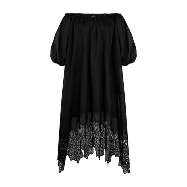 COPENHAGEN MUSE - MOLLY OFF SHOULDER KJOLE SORT