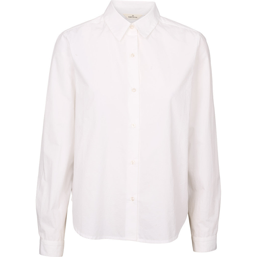 BASIC APPAREL - SILJE SKJORTE BRIGT WHITE